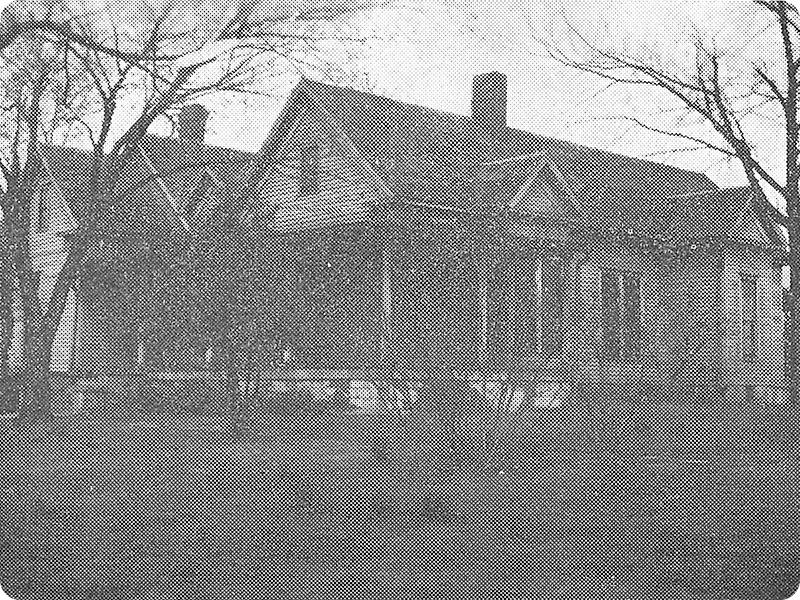 Historical photo of original Harpst Home